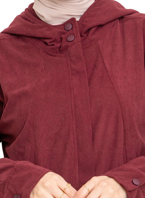 Brick Red Velvet SW - Zipper - Khotwh